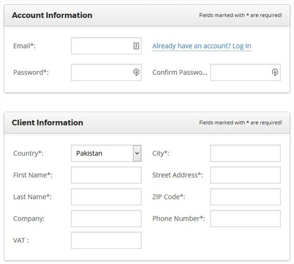 Account and Client Information