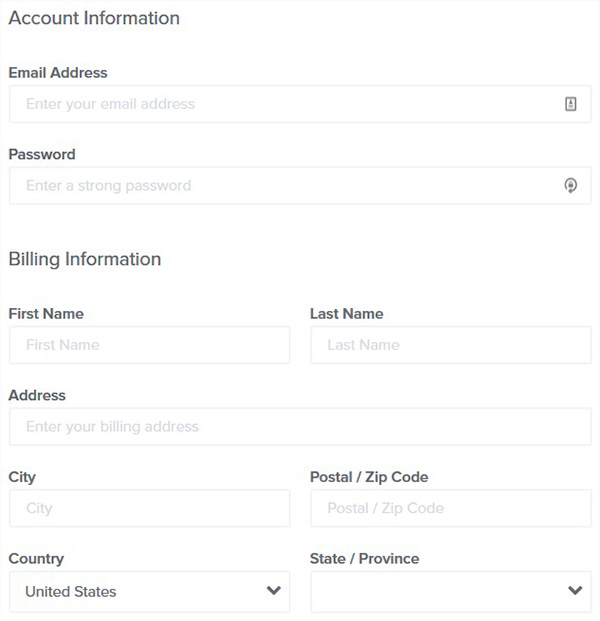 Account and Billing Information
