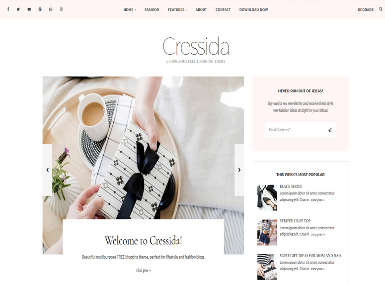 cressida-wordpress-theme