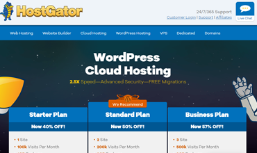 hostgator wordpress cloud hosting review