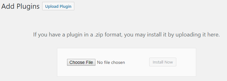 choose file for uploading