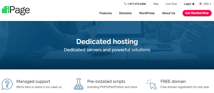 ipage dedicated hosting review