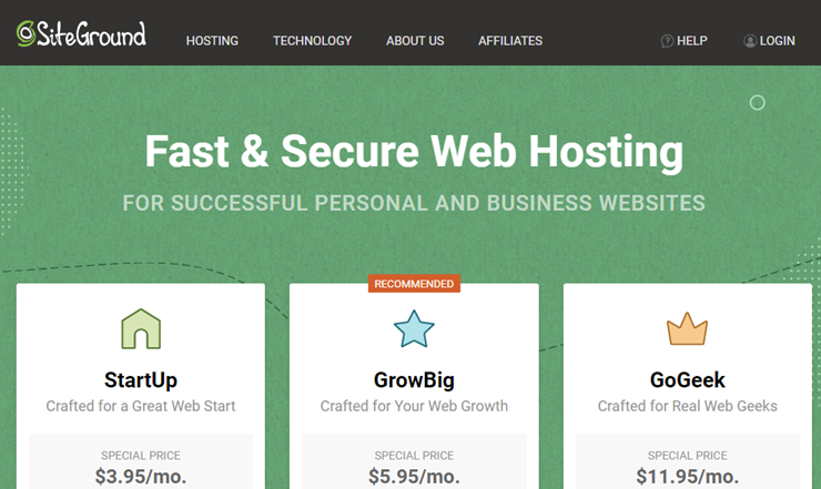 siteground cheap hosting