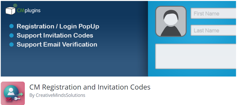 user login plugin, registration plugin,CM Registration and Invitation code
