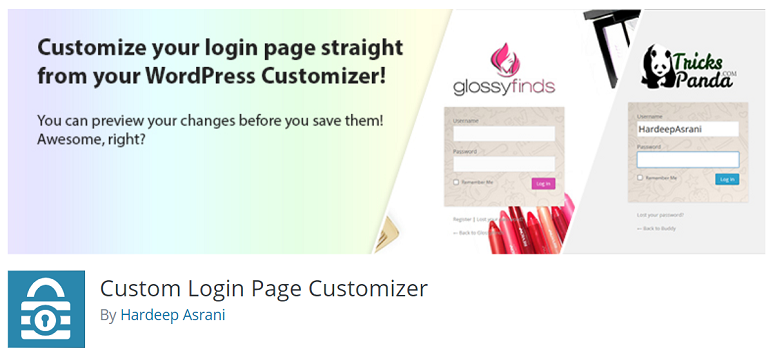 Custom LoginPage Customizer